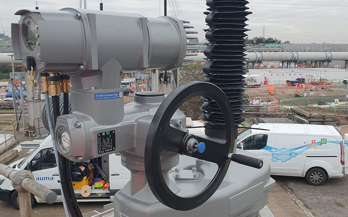 02 AUMA actuators installed at Beckton STW